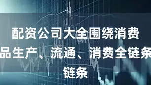 配资公司大全围绕消费品生产、流通、消费全链条